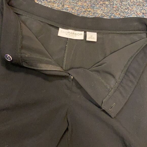 Sag Harbor Stretch petite Black pants sz.8 petite - Picture 2 of 4